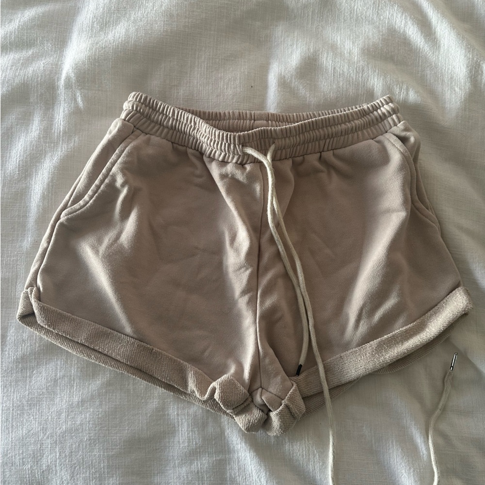 Princess Polly Cream Lounge Shorts